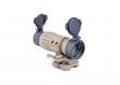 ET Style 4X FXD Tan Magnifier With Adjustable QD Mount by Aim-O